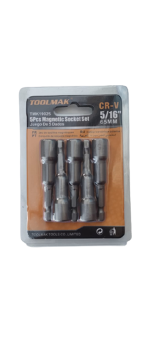 JUEGO 5 ADAPTADORES MAGNETICOS 5/16”