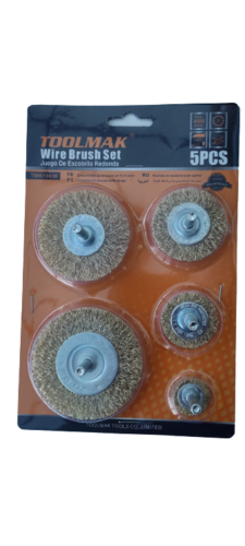 JUEGO DE ESCOBILLAS P/TALADRO 5PCS