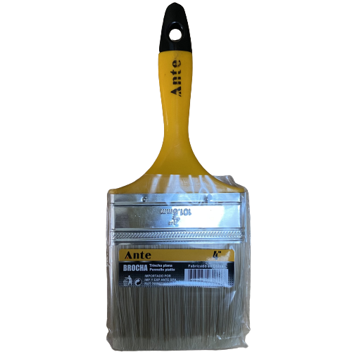 BROCHA MANGO DE PLASTICO 4”