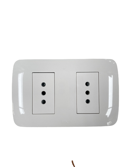 TOMA CORRIENTE DOBLE 10 Amp 250V BLANCO