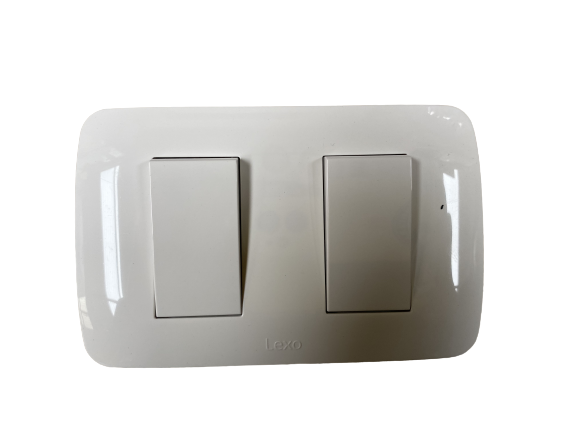 INTERRUPTOR DOBLE 9/15 10 Amp 250V BLANCO